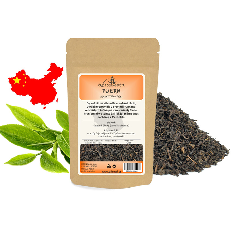Čínský čaj tmavý Pu Erh 1 kg)